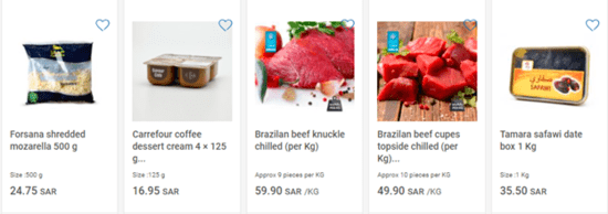 Carrefour Food Items