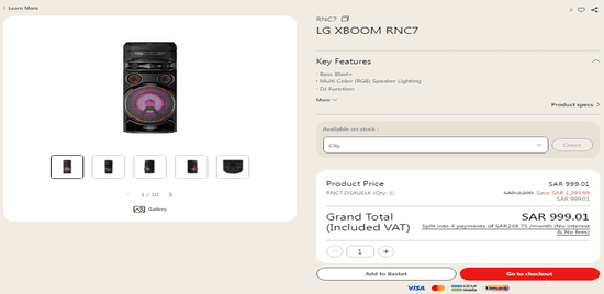 LG Electronics Cart