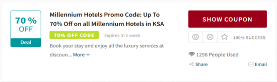 Promo Millennium Hotels Code