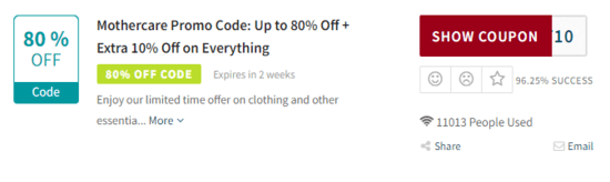 Mothercare Code