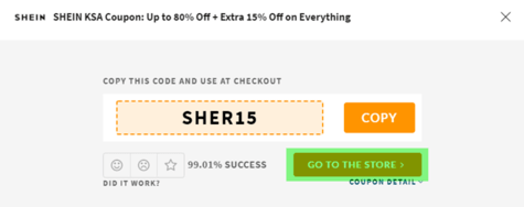 Shein coupon