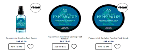 The Body Shop Feet Products